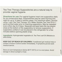 Vaginal Suppositories with Tea Tree Oil