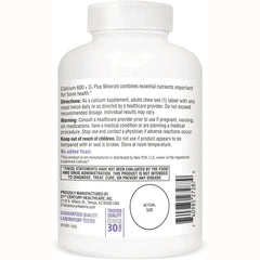 Calcium 600 + D3 Plus Minerals - Fruit Punch