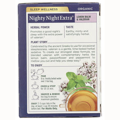 Organic Nighty Night Tea - Lemon Balm & Valerian