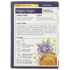 Organic Nighty Night Tea - Chamomile & Passionflower
