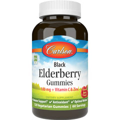 Black Elderberry Gummies + Vitamin C & Zinc - Berry