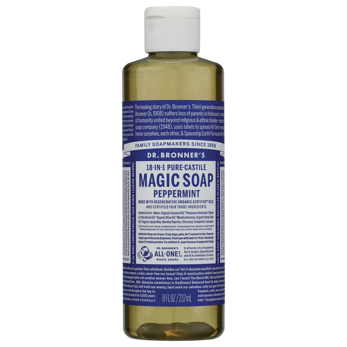 18-in-1 Pure-Castile Magic Soap - Peppermint