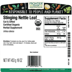 Organic Stinging Nettle Leaf - Cut & Sifted