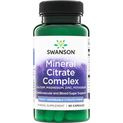 Mineral Citrate Complex - Calcium, Magnesium, Zinc, Potassium