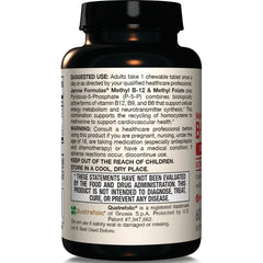Vegan Methyl B-12 & Methyl Folate Ultra Strength - Cherry