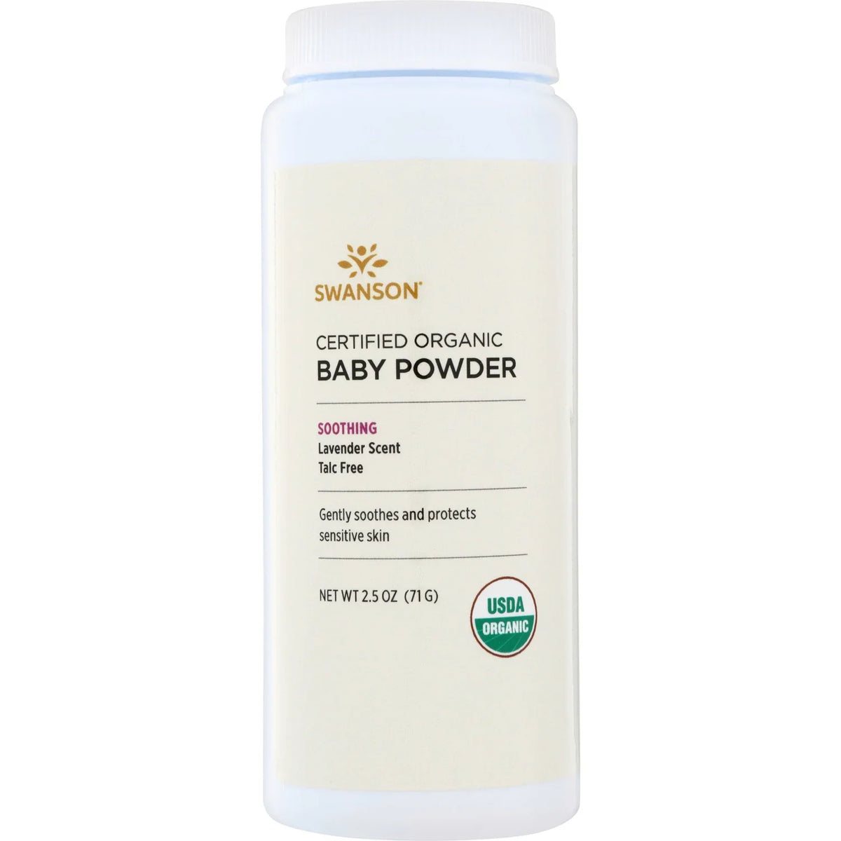Certified Organic Baby Powder Talc Free - Lavender Scent