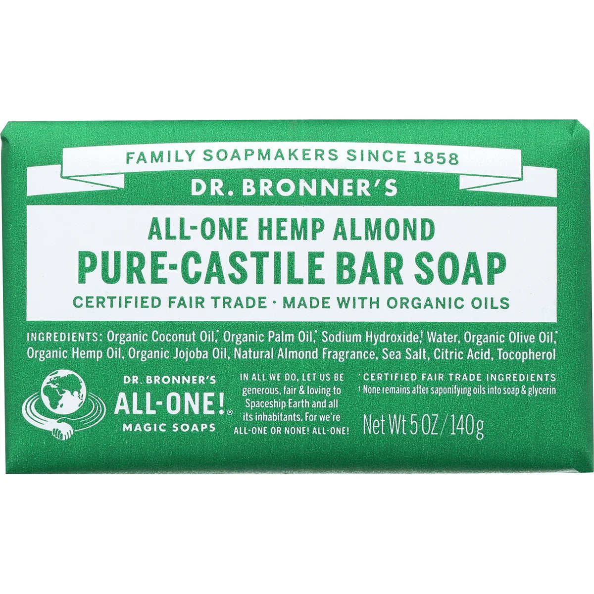 All-One Hemp Pure-Castile Bar Soap