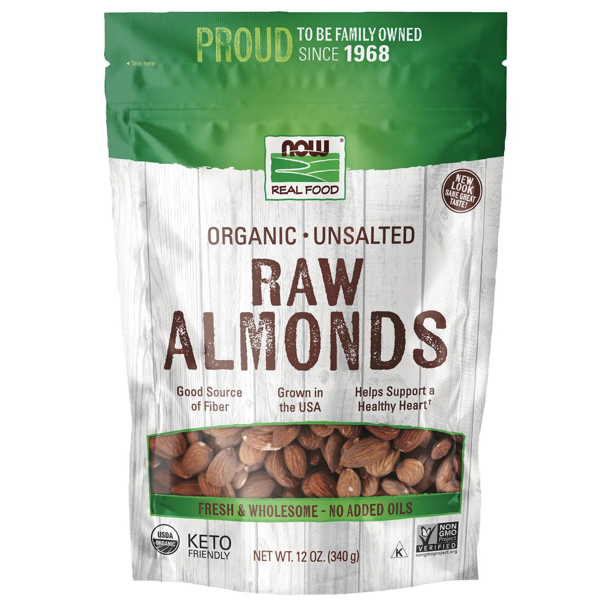 Organic Unsalted Raw Almonds