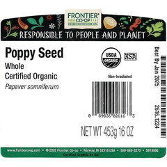 Organic Whole Poppy Seed