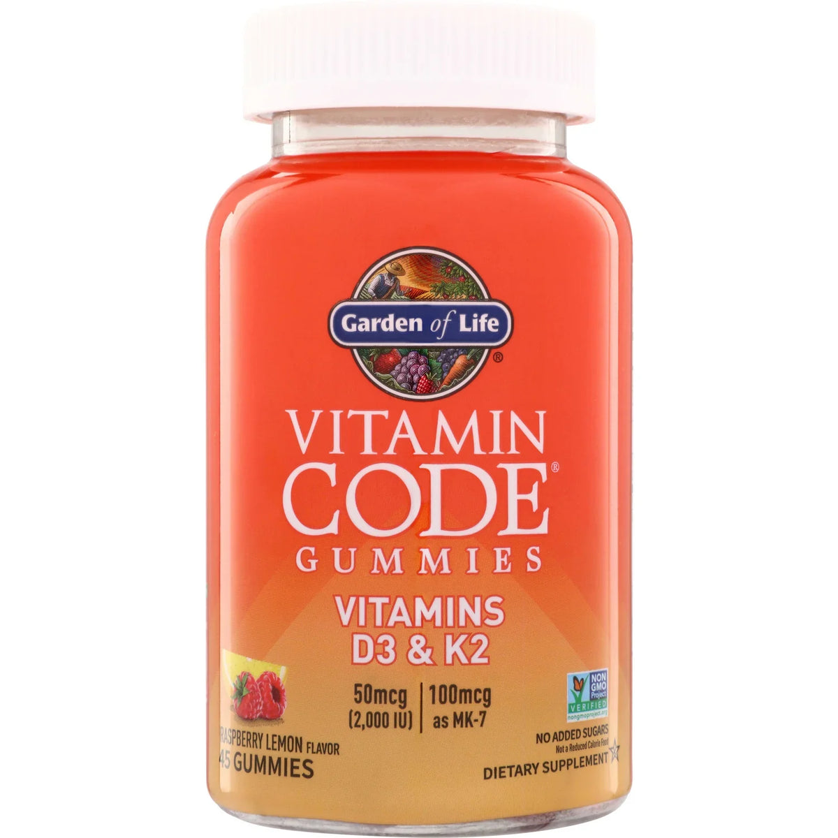 Vitamin Code Gummies Vitamins D3 & K2 - RaspberryLemon