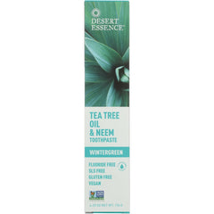 Tea Tree Oil & Neem Toothpaste - Wintergreen