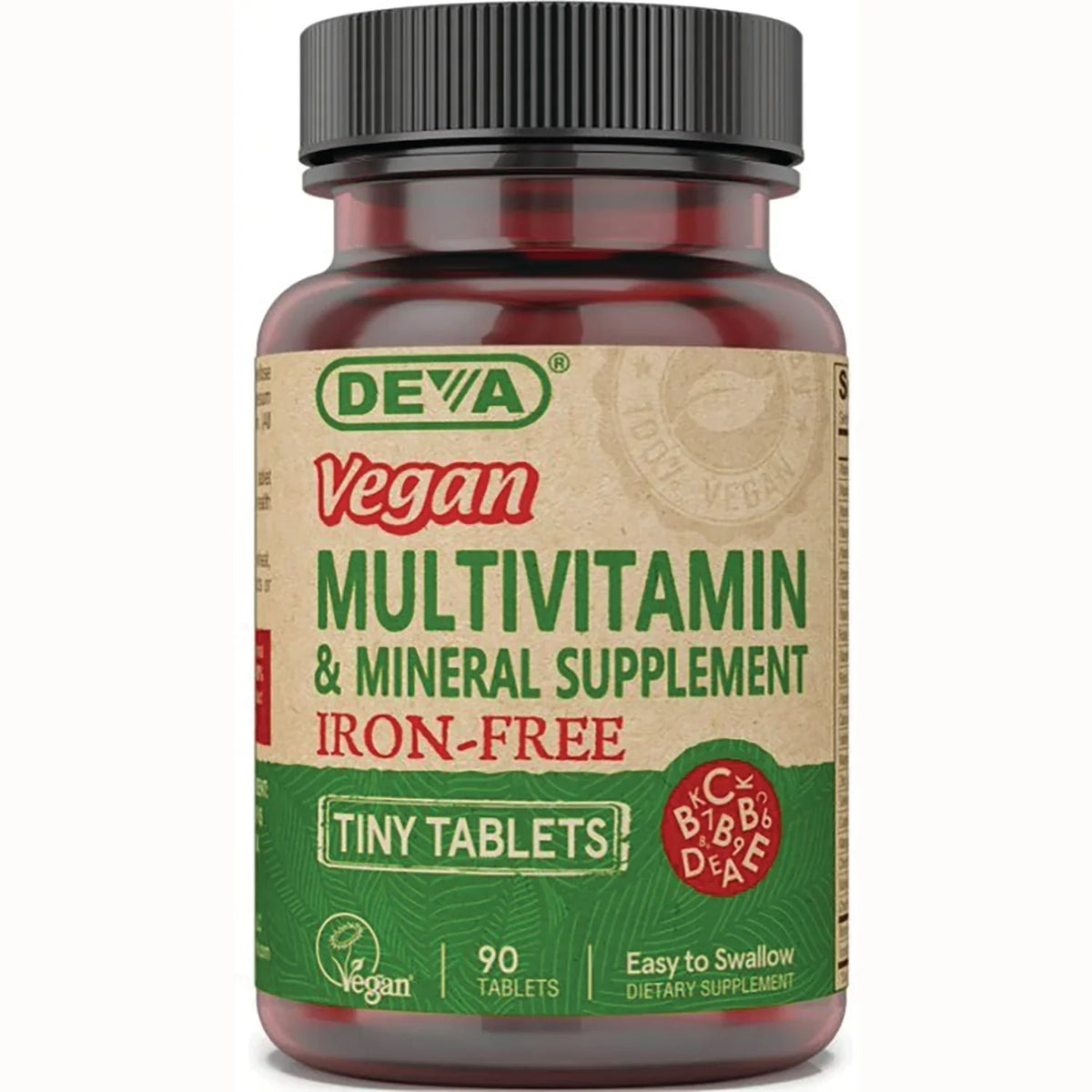 Vegan Multivitamin & Mineral Iron Free Tiny Tablets